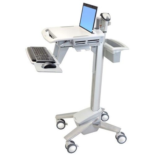 ErgoTron StyleView Laptop Cart with Antimicrobial and Rear Storage